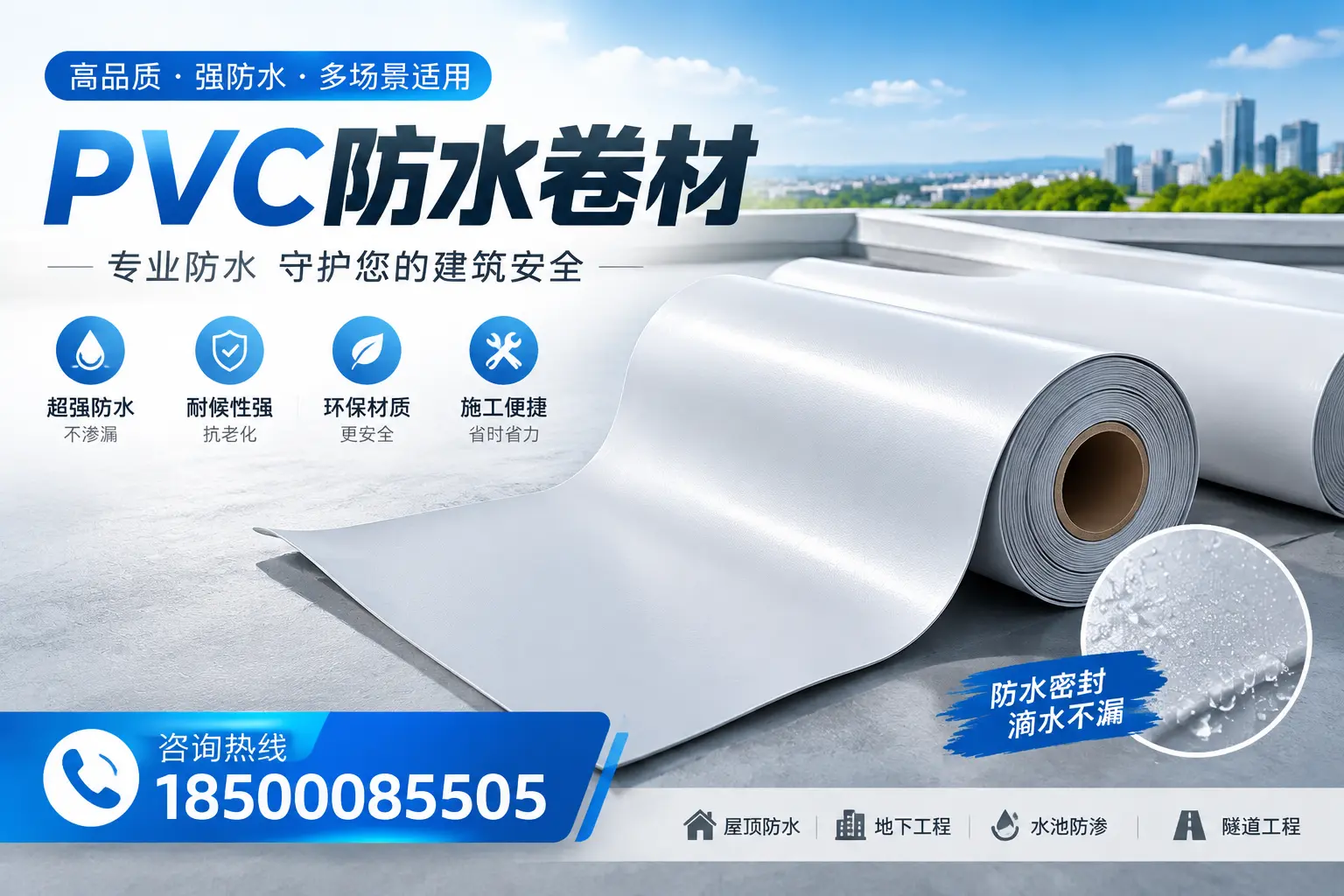 PVC防水卷材的市场竞争分析，黄冈品牌选择参考